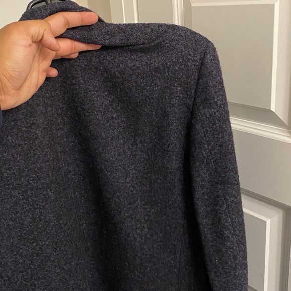 Vintage Versace Blazer Wool & Cotton Black and Dark Blue Made in Italy - Picture 4 of 10